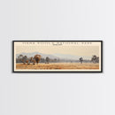 Mana Pools National Park COUNTRY Travel Poster Print, Framed Canvas Print, COUNTRY Travel Art, Wood Framed Art, Wall Hanging, Home Decor