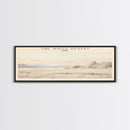 The White Desert Travel Print Wall Art, Travel Poster Print, Retro Style COUNTRY Home Decor, Wall Hanging, Travel Gift Idea, Unique Metal Art