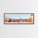 Panoramic Travel Poster Bendigo, Australia Canvas Print, Bendigo, Australia Painting, Australia Art, Bendigo Travel Art, Guest Room Painting