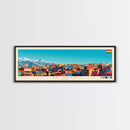 El Alto, Bolivia Panoramic Travel Poster Canvas Print, El Alto, Bolivia Painting, Bolivia Art, El Alto Panoramic Travel Art, Travel Painting
