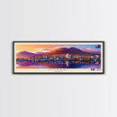 Hobart, Australia Panoramic Travel Poster Canvas Print, Hobart, Australia Painting, Australia Art, Hobart Travel Art, Guest Room Painting