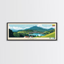 Ibarra, Ecuador Panoramic Travel Poster Canvas Print, Ibarra, Ecuador Painting, Ecuador Art, Ibarra Panoramic Travel Art, Travel Painting