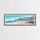 Iquique, Chile Travel Poster Panoramic Canvas Print, Iquique, Chile Painting, Chile Art, Iquique Travel Art, Guest Room Painting