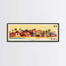 Panoramic Travel Poster Kaolack, Senegal Canvas Print, Kaolack, Senegal Painting, Senegal Art, Kaolack Travel Art, Guest Room Painting
