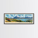 Neuquen, Argentina Panoramic Travel Poster Canvas Print, Neuquen, Argentina Painting, Argentina Art, Neuquen Travel Art, Guest Room Painting