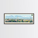 Rawalpindi, Pakistan Panoramic Travel Poster Canvas Print, Rawalpindi, Pakistan Painting, Pakistan Art, Rawalpindi Travel Art, Living Room Painting