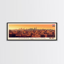 Shubra El-Kheima, Egypt Panoramic Travel Poster Canvas Print, Shubra El-Kheima, Egypt Painting, Egypt Art, Shubra El-Kheima Travel Art, Guest Room Painting