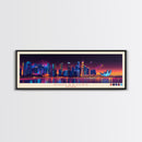 Singapore, Singapore Travel Poster Panoramic Canvas Print, Singapore, Singapore Painting, Singapore Art, Singapore Travel Art, Guest Room Painting