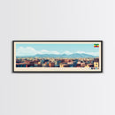 Sodo, Ethiopia Panoramic Travel Poster Canvas Print, Sodo, Ethiopia Painting, Ethiopia Art, Sodo Panoramic Travel Art, Travel Painting