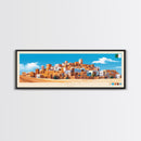 Tiaret, Algeria Panoramic Travel Poster Canvas Print, Tiaret, Algeria Painting, Algeria Art, Tiaret Panoramic Travel Art, Travel Painting