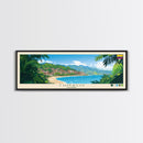 Tumaco, Colombia Panoramic Travel Poster Canvas Print, Tumaco, Colombia Painting, Colombia Art, Tumaco Panoramic Travel Art, Travel Painting
