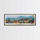 Bamenda, Cameroon Panoramic Canvas Print, Bamenda, Cameroon Painting, Cameroon Art, Bamenda Travel Poster, Travel Art, Vacation Gift
