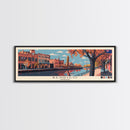 Bendigo, Australia Panoramic Canvas Print, Bendigo, Australia Painting, Australia Art, Bendigo Travel Poster, Travel Art, Guest Room Painting