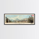 Cajamarca, Peru Panoramic Canvas Print, Cajamarca, Peru Painting, Peru Art, Cajamarca Travel Poster, Travel Art, Guest Room Painting