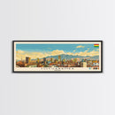 Cochabamba, Bolivia Panoramic Canvas Print, Cochabamba, Bolivia Painting, Bolivia Art, Cochabamba Travel Poster, Travel Art, Living Room Painting
