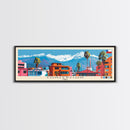 Concepcion, Chile Panoramic Canvas Print, Concepcion, Chile Painting, Chile Art, Concepcion Travel Poster, Travel Art, Living Room Painting