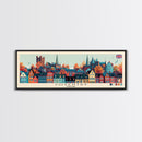 Coventry, England Panoramic Canvas Print, Coventry, England Painting, England Art, Coventry Travel Poster, Travel Art, Living Room Painting