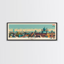 Delhi, India Panoramic Canvas Print, Delhi, India Painting, India Art, Delhi Travel Poster, Travel Art, Guest Room Painting