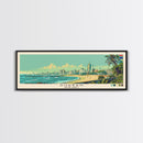 Durban, South Africa Panoramic Canvas Print, Durban, South Africa Painting, South Africa Art, Durban Travel Poster, Travel Art, Guest Room Painting