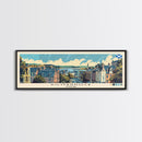 Kilmarnock, Scotland Panoramic Canvas Print, Kilmarnock, Scotland Painting, Scotland Art, Kilmarnock Travel Poster, Travel Art, Living Room Painting