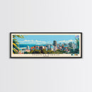 Montevideo, Uruguay Panoramic Canvas Print, Montevideo, Uruguay Painting, Uruguay Art, Montevideo Travel Poster, Travel Art, Guest Room Painting