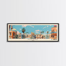Mosul, Iraq Panoramic Canvas Print, Mosul, Iraq Painting, Iraq Art, Mosul Travel Poster, Travel Art, Housewarming Gift