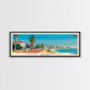 Port Elizabeth, South Africa Panoramic Canvas Print, Port Elizabeth, South Africa Painting, South Africa Art, Port Elizabeth Travel Poster, Travel Art, Living Room Painting