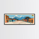 Quillacollo, Bolivia Panoramic Canvas Print, Quillacollo, Bolivia Painting, Bolivia Art, Quillacollo Travel Poster, Travel Art, Guest Room Painting