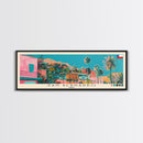San Bernardo, Chile Panoramic Canvas Print, San Bernardo, Chile Painting, Chile Art, San Bernardo Travel Poster, Travel Art, Vacation Gift