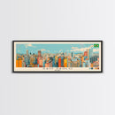 Sao Paulo, Brazil Panoramic Canvas Print, Sao Paulo, Brazil Painting, Brazil Art, Sao Paulo Travel Poster, Travel Art, Vacation Gift