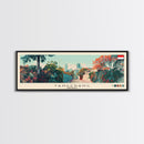 Tangerang, Indonesia Panoramic Canvas Print, Tangerang, Indonesia Painting, Indonesia Art, Tangerang Travel Poster, Travel Art, Guest Room Painting