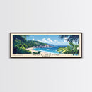 Anse Major, Seychelles Panoramic Beach Print, Vacation Gift, Seychelles Wall Art, Beach Painting, Beach Decor, Beach Painting