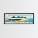 Benguerra Island, Mozambique Panoramic Print, Vacation Gift, Mozambique Wall Art, Beach Painting, Beach Decor, Large Wall Art, Wood Frame Art