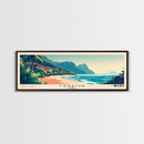 Caraíva, Brazil Panoramic Print, Vacation Gift, Brazil Wall Art, Beach Painting, Beach Decor, Large Wall Art, Wood Frame Art