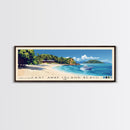 Cast Away Island Beach, Fiji Panoramic Print, Vacation Gift, Fiji Wall Art, Beach Painting, Beach Decor, Beach Or Lakehouse Art