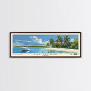 Cat Island, Bahamas Panoramic Beach Print, Vacation Gift, Bahamas Wall Art, Beach Painting, Beach Decor, Beach Painting