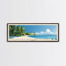 Cocos (Keeling) Islands, Australia Panoramic Beach Print, Vacation Gift, Australia Wall Art, Framed Canvas Print, Framed Beach Painting