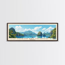 Coron Bay Islands, Philippines Panoramic Beach Print, Vacation Gift, Philippines Wall Art, Framed Canvas Print, Framed Beach Painting