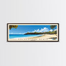 Folkestone Beach, Barbados Panoramic Print, Vacation Gift, Barbados Wall Art, Beach Painting, Beach Decor, Beach Or Lakehouse Art