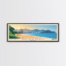 Golden Beach, Hong Kong Panoramic Beach Print, Vacation Gift, Hong Kong Wall Art, Beach Painting, Beach Decor, Beach Painting