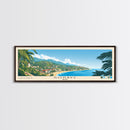 Gonâve, Haiti Panoramic Beach Print, Vacation Gift, Haiti Wall Art, Framed Canvas Print, Framed Beach Painting