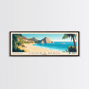 Lover’s Beach, Mexico Panoramic Beach Print, Vacation Gift, Mexico Wall Art, Framed Canvas Print, Framed Beach Painting
