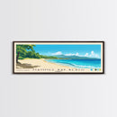 Mammee Bay Beach, Jamaica Panoramic Beach Print, Vacation Gift, Jamaica Wall Art, Beach Painting, Beach Decor, Beach Painting