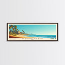 Marina Beach, India Panoramic Print, Vacation Gift, India Wall Art, Beach Painting, Beach Decor, Large Wall Art, Wood Frame Art