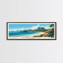 Nosy Iranja, Madagascar Panoramic Beach Print, Vacation Gift, Madagascar Wall Art, Framed Canvas Print, Framed Beach Painting