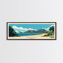Nungwi, Tanzai Panoramic Print, Vacation Gift, Tanzai Wall Art, Beach Painting, Beach Decor, Large Wall Art, Wood Frame Art