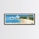 Placencia Beach, Belize Panoramic Print, Vacation Gift, Belize Wall Art, Beach Painting, Beach Decor, Large Wall Art, Wood Frame Art