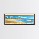 Playa de Gandía, Spain Panoramic Beach Print, Vacation Gift, Spain Wall Art, Beach Painting, Beach Decor, Beach Painting