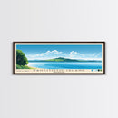 Rangitoto Island, New Zealand Panoramic Print, Vacation Gift, New Zealand Wall Art, Vacation Wall Art, Vacatation Memories, Beach Decor, Beach Or Lakehouse Art