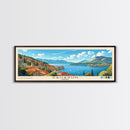 Saharun, Croatia Panoramic Print, Vacation Gift, Croatia Wall Art, Beach Painting, Beach Decor, Beach Or Lakehouse Art